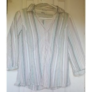 Colorful Striped Casual Work Shirt